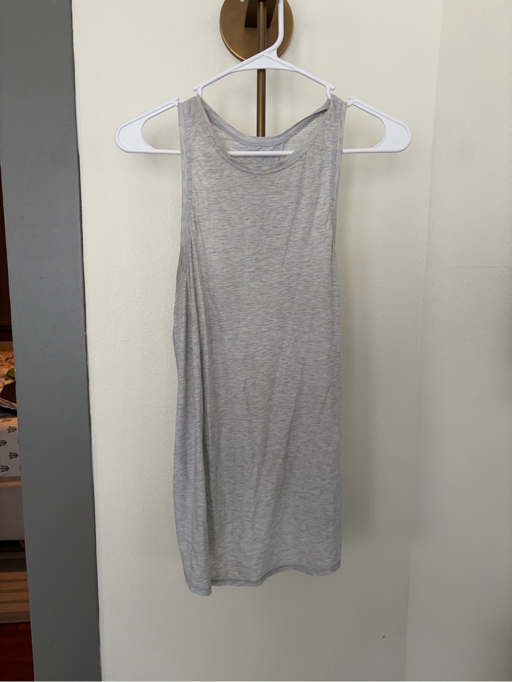 lululemon athletica Light Gray Sleeveless Tank
